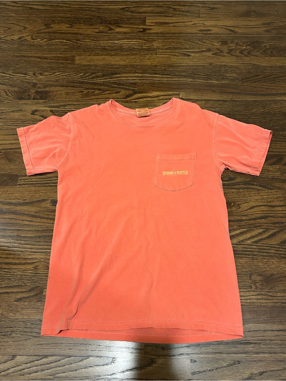 Comfort Colors Orange Short Sleeve Pocket Tee